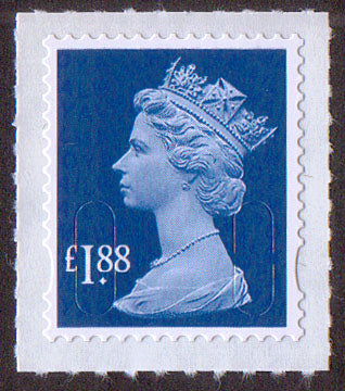 £1.88 u/m dull ultramarine M13L machin stamp no source code SG U2953