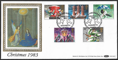 GB 1983 Christmas Benham First Day Cover Nasareth handstamp