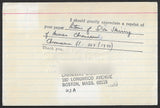 1977 Commercial card sent from Boston USA to University of Leicester U.K.