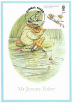 GB 2006 Animal Tales 2nd class Mr Jeremy Fisher Beatrix Potter stamp maxi card #1