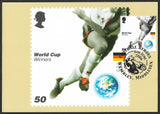 GB 2006 World Cup Football stamp PHQ maxi cards x 6 SG 2628-2633