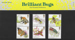 2020 Brilliant Bugs u/m mnh stamp presentation pack