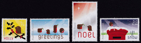 2017 Positively Postal Christmas Artistamps x 4