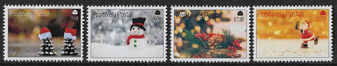 2019 Positively Postal Christmas Artistamps x 4