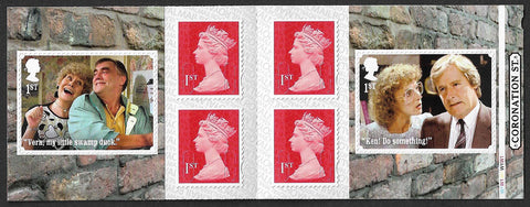 2020 Coronation Street u/m stamp booklet 6 x 1st class cylinder W1