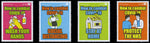 2020 Positively Postal How to Combat Covid-19 Artistamps x 4