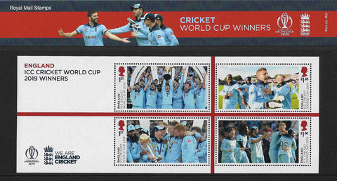 Men and Women's World Cup Cricket Winners stamp mini sheet presentation pack