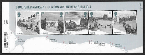 D-Day 75th Anniversary The Normandy Landings u/m mnh stamp miniature sheet
