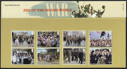 2020 End of the Second World War u/m mnh stamp and miniature sheet presentation pack
