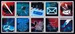 2016 Positively Postal Letter Writing Artistamps x 10