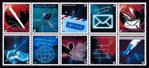 2016 Positively Postal Letter Writing Artistamps x 10