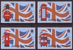 2019 Positively Postal Union Jack Artistamps x 4