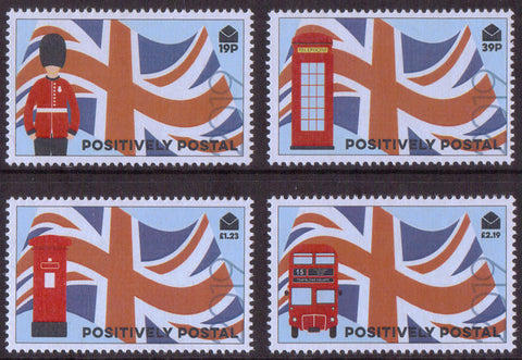 2019 Positively Postal Union Jack Artistamps x 4