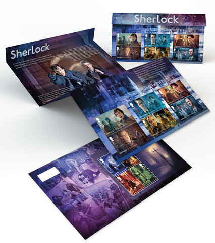 2020 Sherlock u/m mnh stamp set and miniature sheet combined presentation pack