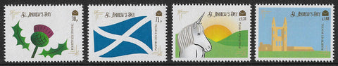 2018 Positively Postal St. Andrews Day Artistamps x 4