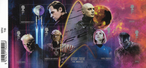 2020 Star Trek u/m mnh stamp miniature sheet