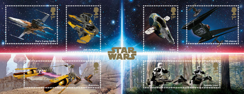 2019 Star Wars u/m mnh stamp miniature sheet