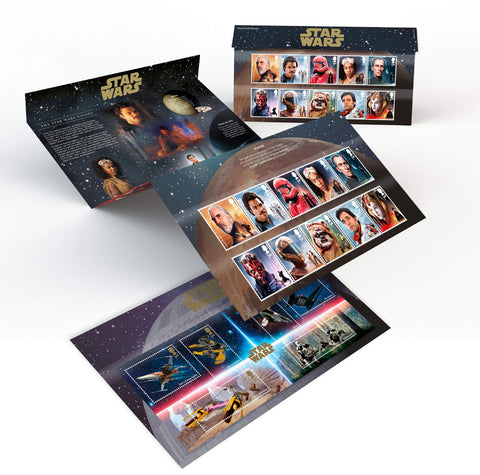 2019 Star Wars u/m mnh stamp presentation pack