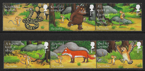 The Gruffalo u/m mnh stamp set