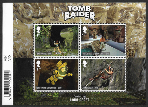 2020 Video Games Tomb Raider u/m mnh stamp miniature sheet