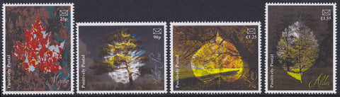 2017 Positively Postal Trees Artistamps x 4