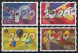 2020 Positively Postal Union Jack Four Seasons Artistamps x 4