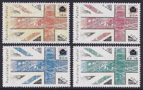 2016 Positively Postal Union Jack Artistamps x 4