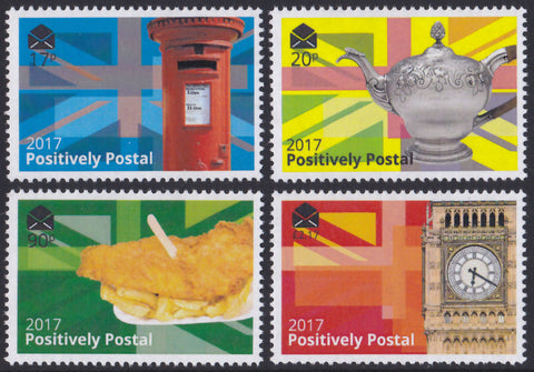 2017 Positively Postal Union Jack Artistamps x 4