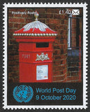 2020 Positively Postal World Postcard Day and World Post Day Artistamps x 4