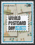 2020 Positively Postal World Postcard Day and World Post Day Artistamps x 4