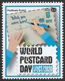 2020 Positively Postal World Postcard Day and World Post Day Artistamps x 4