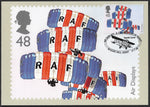 2008 Air Displays 48p Red Falcons Parachute Team stamp PHQ maxi card