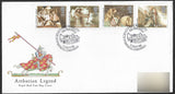1985 Arthurian Legend First Day Cover Tintagel Cornwall Handstamp