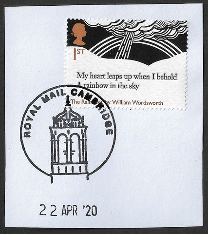 GB 2020 Romantic Poets 1st class William Wordsworth stamp fine used
