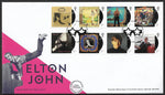 Elton John stamp set First Day Cover