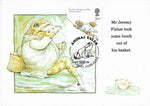 GB 2006 Animal Tales 2nd class Mr Jeremy Fisher Lunch Beatrix Potter stamp maxi card #3