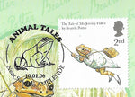 GB 2006 Animal Tales 2nd class Mr Jeremy Fisher Beatrix Potter stamp maxi card #2