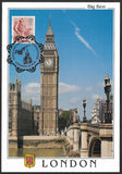 GB 2003 England 1st class Lion Big Ben London stamp maxi card