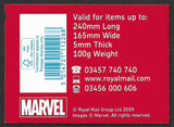2019 Marvel u/m 1st class stamp booklet PM65