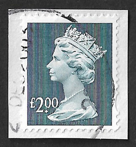 GB 1999 £2 high value machin definitive stamp used Y1801