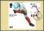 GB 2006 World Cup Football stamp PHQ maxi cards x 6 SG 2628-2633